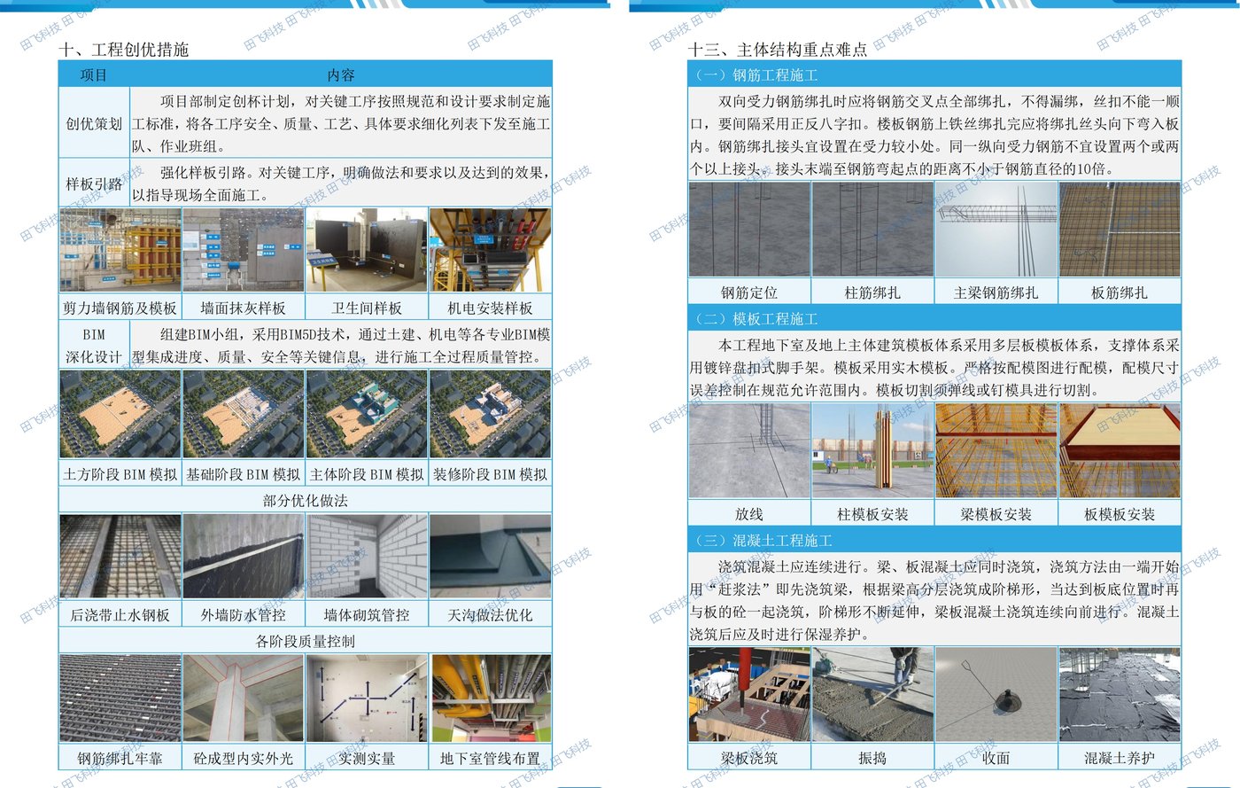 房建工程标书 · 方案版面（案例脱敏）