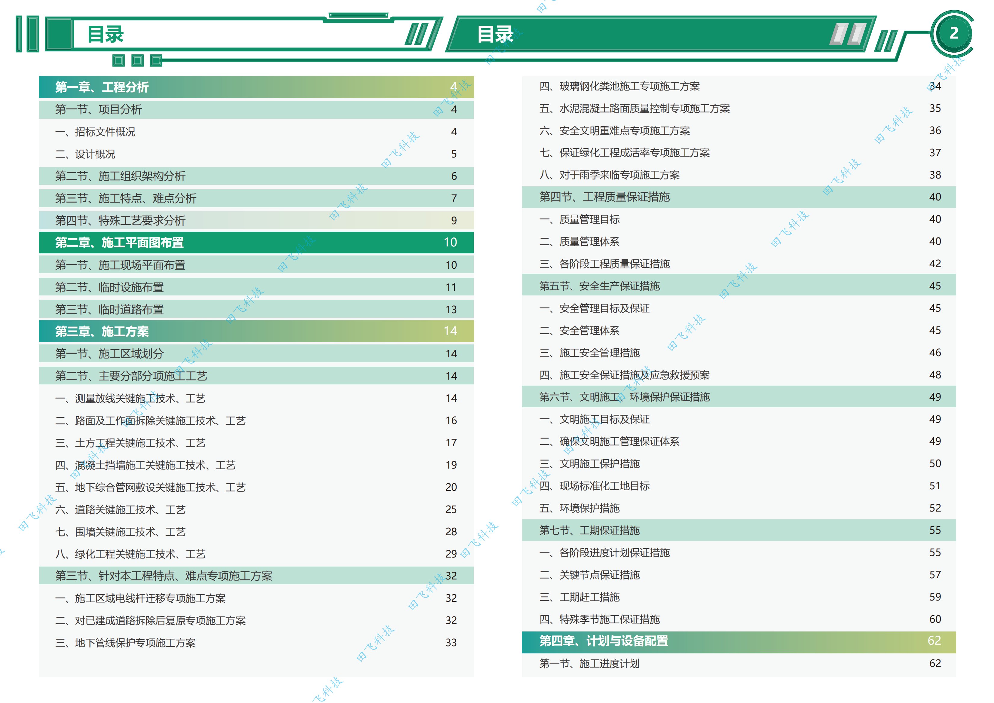 工程标书 · 方案版面（案例脱敏）