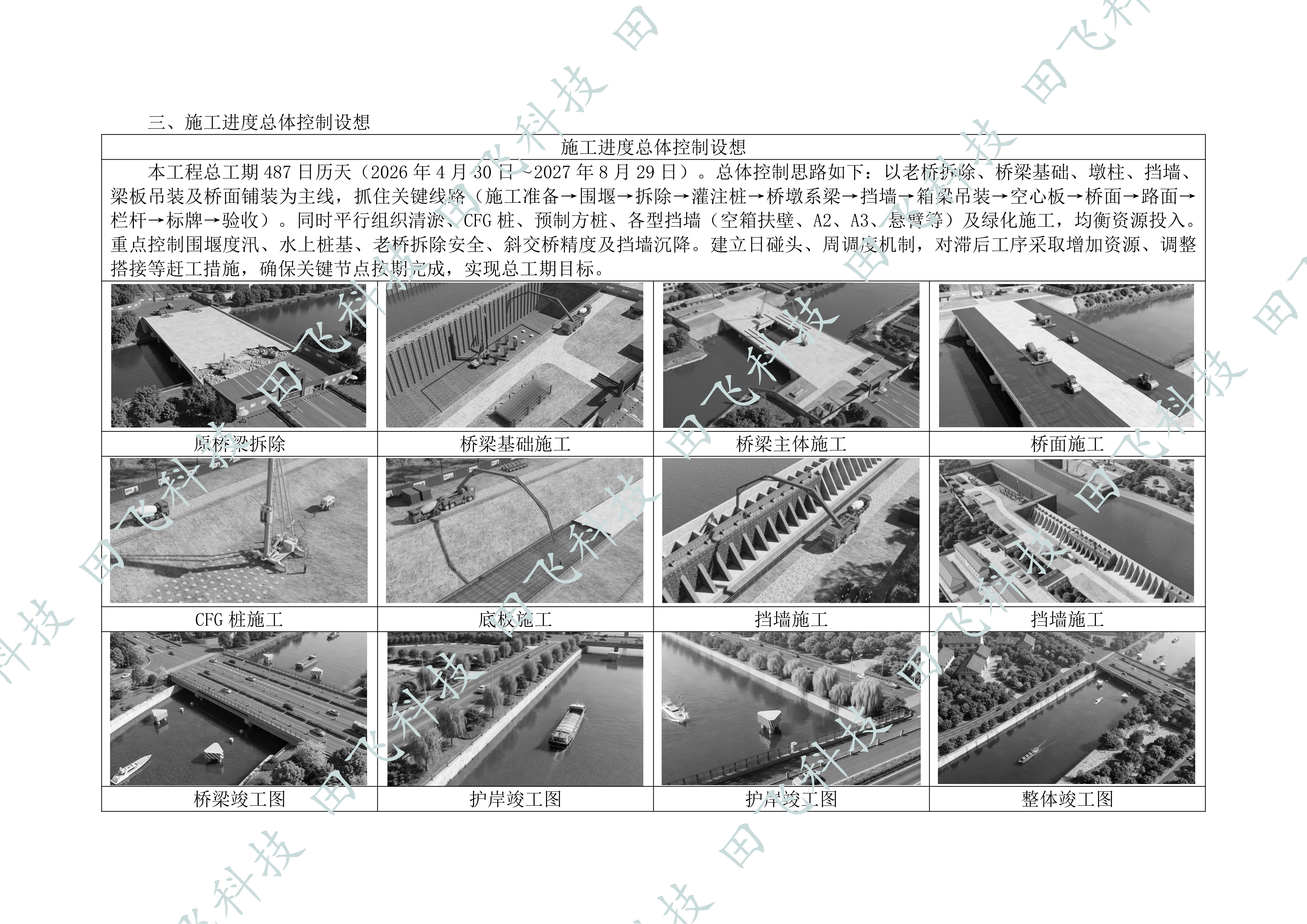 河道整治工程技术标 · 方案细节页（案例脱敏）