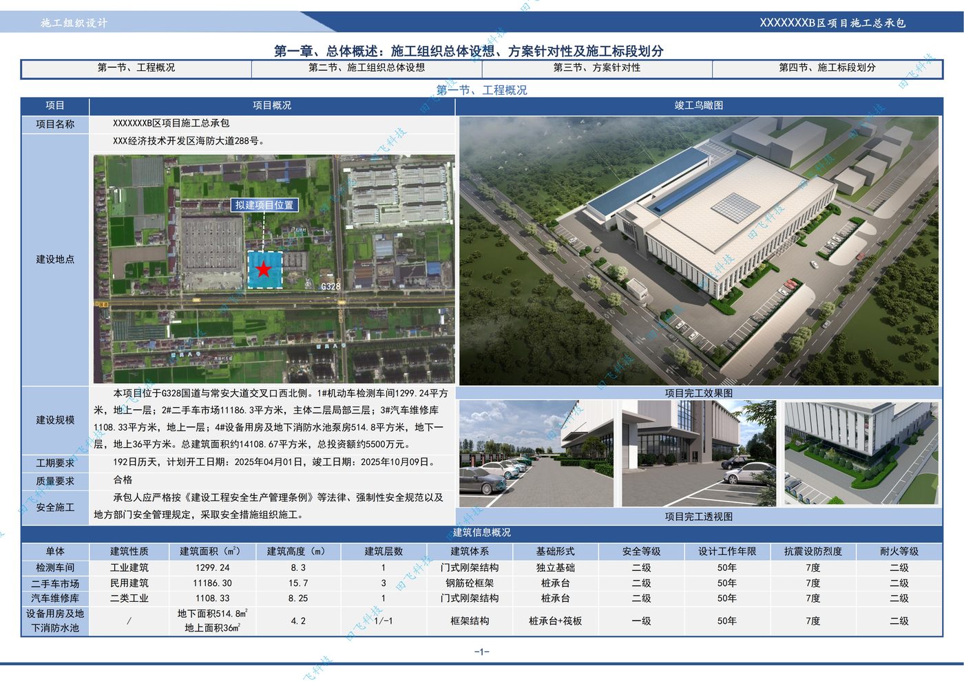 EPC总承包工程标书配图：海安EPC总承包工程项目施工组织设计案例（田飞科技标书制作）
